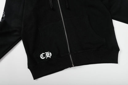 Sweat à capuche zippé Chrome Hearts M8509