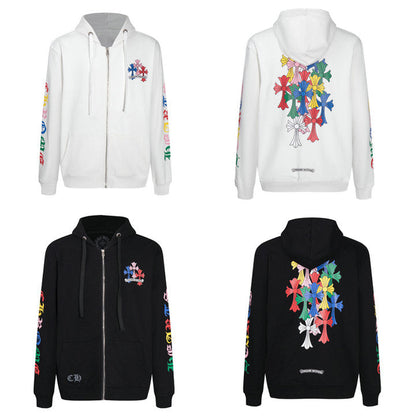 Sweat à capuche zippé Chrome Hearts K5010
