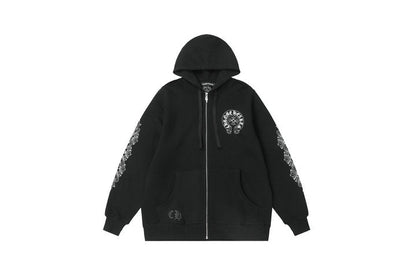 Sweat à capuche zippé Chrome Hearts M8515
