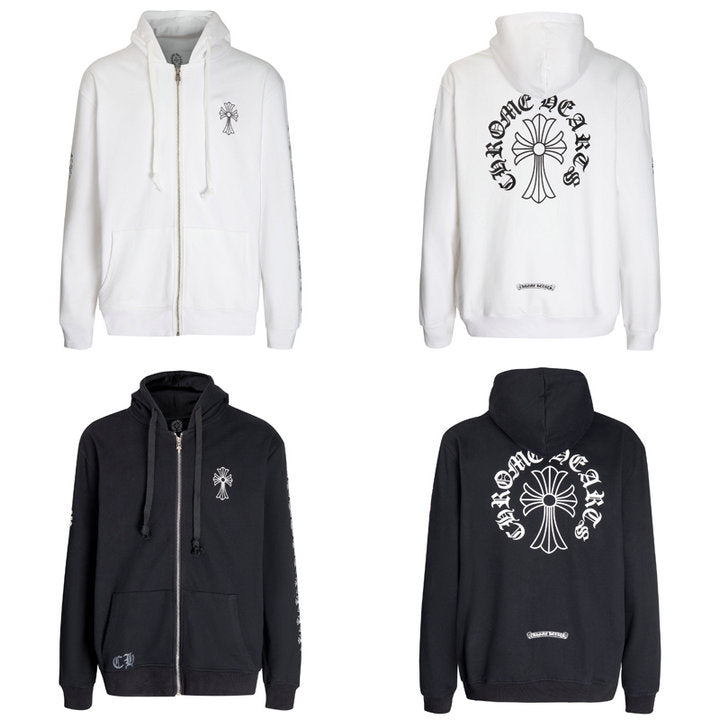 Chrome Hearts Kapuzenpullover mit Reißverschluss K5007