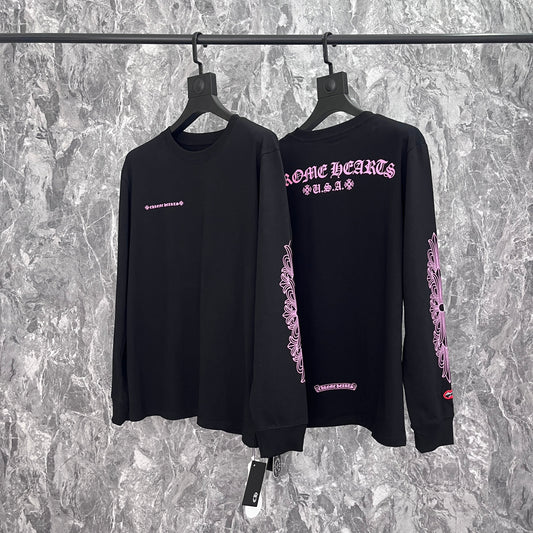 T-shirt à manches longues Chrome Hearts pour homme K8019