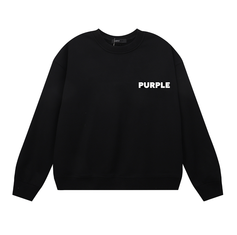 Sweat-shirt homme à manches longues violet 1152