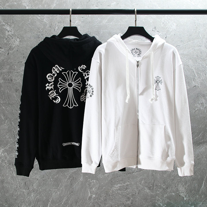 Chrome Hearts Kapuzenpullover mit Reißverschluss K5007