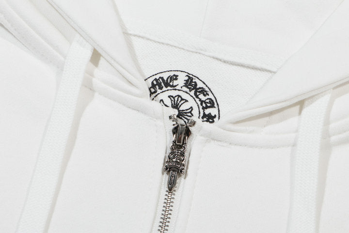 Chrome Hearts Kapuzenpullover mit Reißverschluss K5012