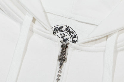 Chrome Hearts Kapuzenpullover mit Reißverschluss K5012