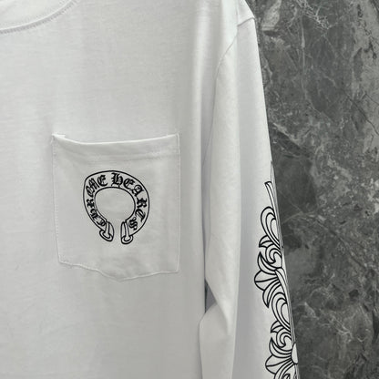 Chrome Hearts Herren Langarm-T-Shirt Sweatshirt K9019