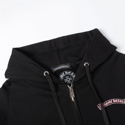 Chrome Hearts Kapuzenjacke mit Reißverschluss 9821
