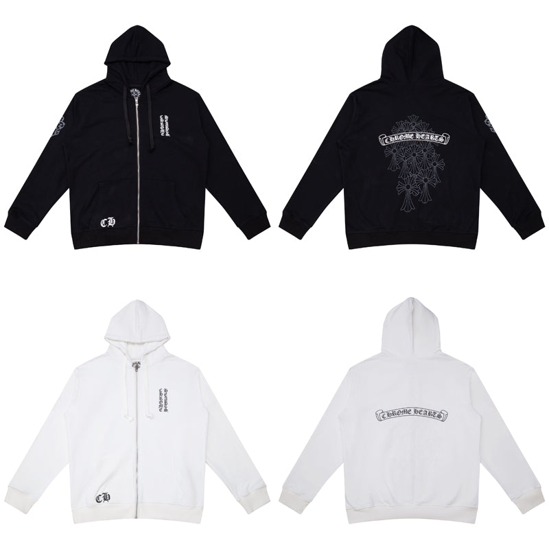 Chrome Hearts sweat à capuche zippé K5006