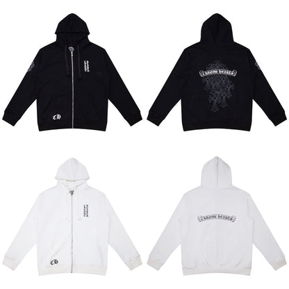 Chrome Hearts sweat à capuche zippé K5006