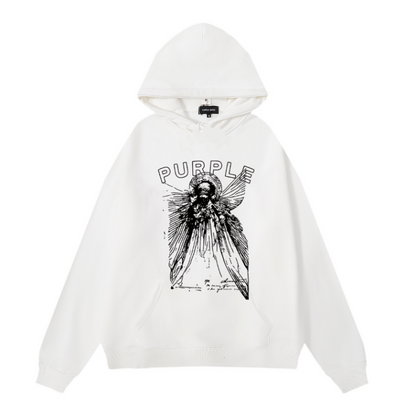 Lila Neuer Kapuzenpullover 990