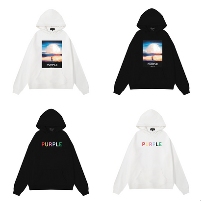 Nouveau sweat à capuche violet 983