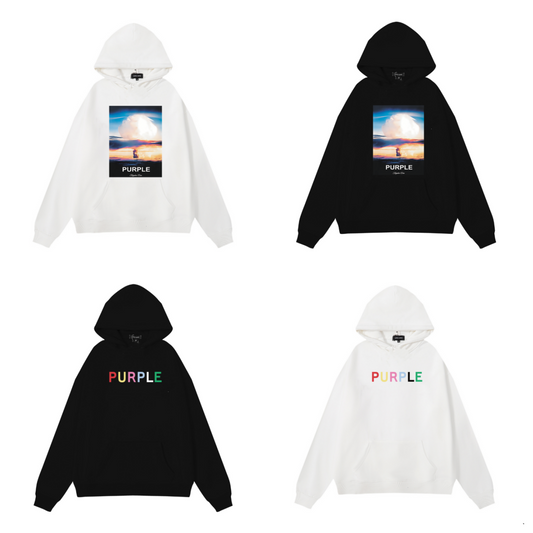Lila neuer Hoodie 983