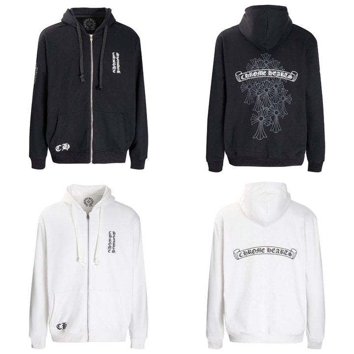 Chrome Hearts Zip-Up Hoodie K5006