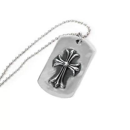 Chrome Hearts TINY CH CROSS CUTOUT PLAQUE MILITAIRE