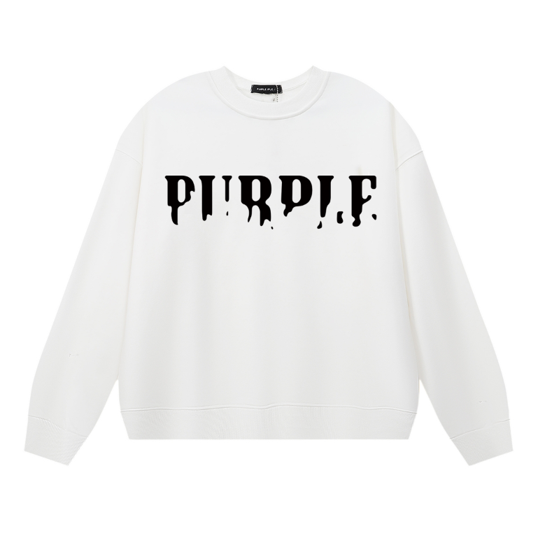 Lila Herren Langarm-T-Shirt Sweatshirt 1142
