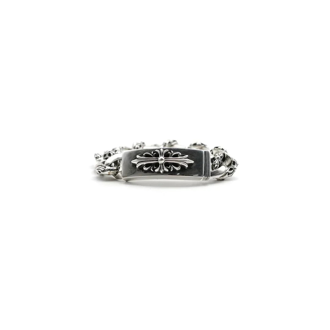 Chrome Hearts Silber Cross Link Cuban Armband