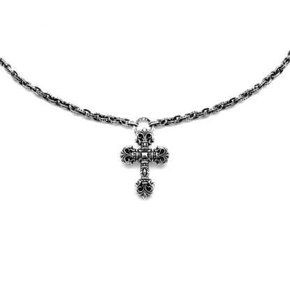 Collier Chrome Hearts Paperchain avec pendentif dague