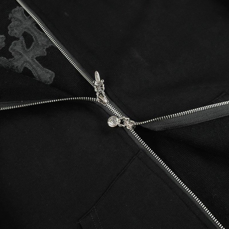 Sweat à capuche zippé Chrome Hearts