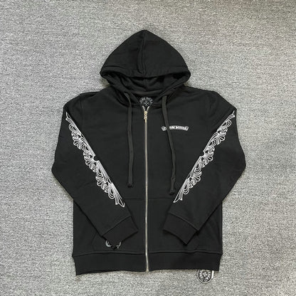 Sweat à capuche zippé Chrome Hearts K5016