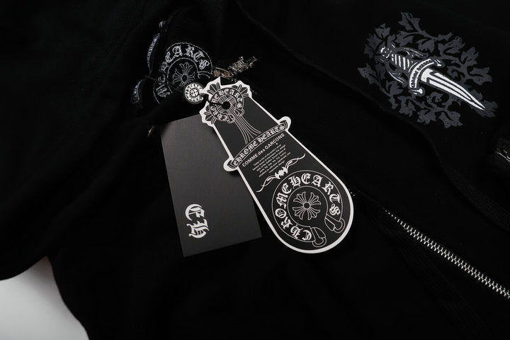 Sweat à capuche zippé Chrome Hearts M8509