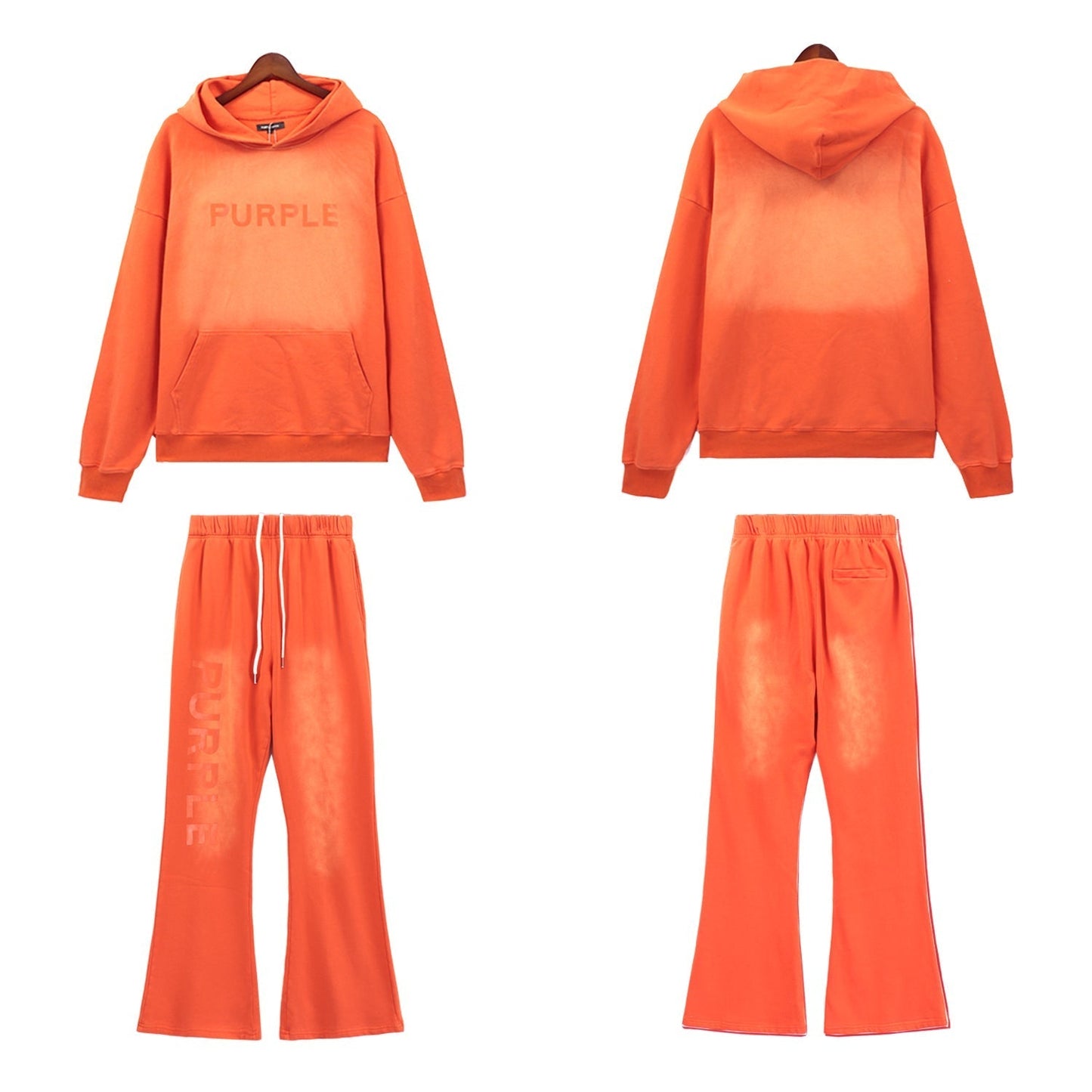 Lila Neuer Hoodie-Anzug 5965