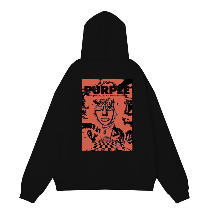 Lila neuer Kapuzenpulli 998