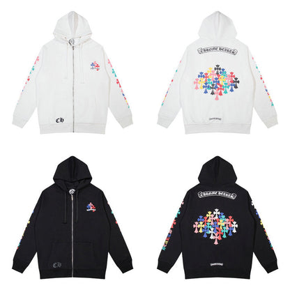 Sweat à capuche zippé Chrome Hearts K5015