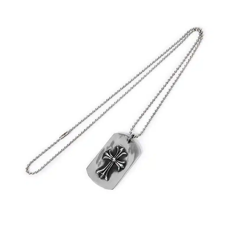 Chrome Hearts TINY CH CROSS CUTOUT PLAQUE MILITAIRE