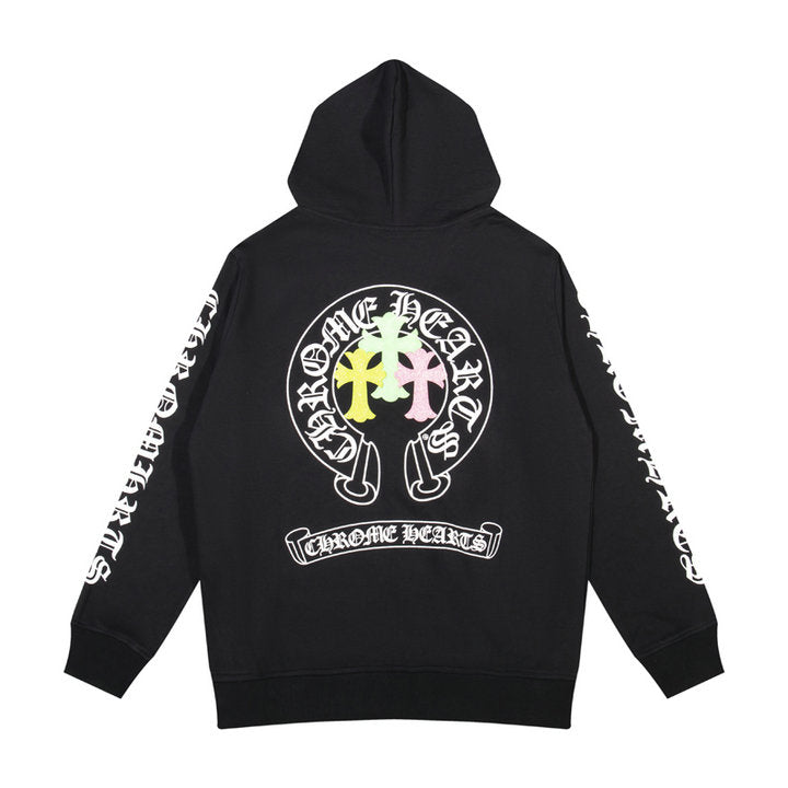 Chrome Hearts Kapuzenpullover mit Reißverschluss K5012