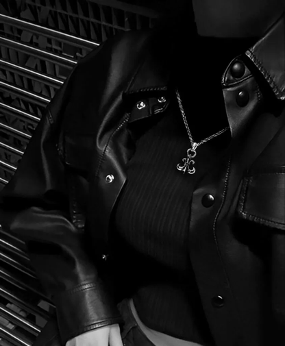 Chrome Hearts BS FLEUR ANHÄNGER MIT KAUSCHE