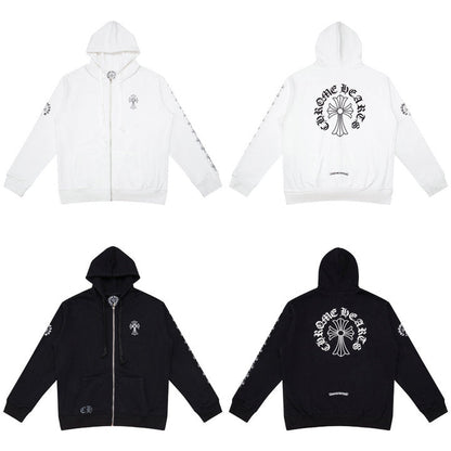 Chrome Hearts Kapuzenpullover mit Reißverschluss K5007