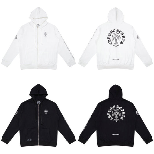 Chrome Hearts Kapuzenpullover mit Reißverschluss K5007