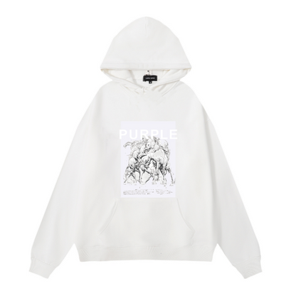 Nouveau sweat à capuche violet 985
