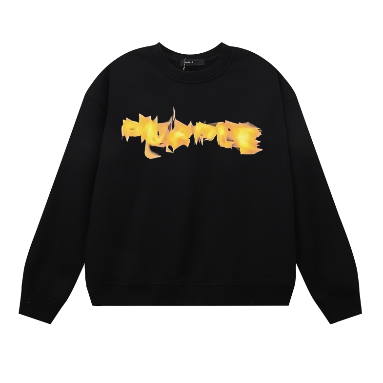Lila Herren Langarm-T-Shirt Sweatshirt 1135