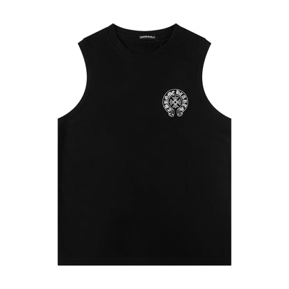 T-shirt débardeur imprimé fer à cheval arc-en-ciel Chrome Hearts P60