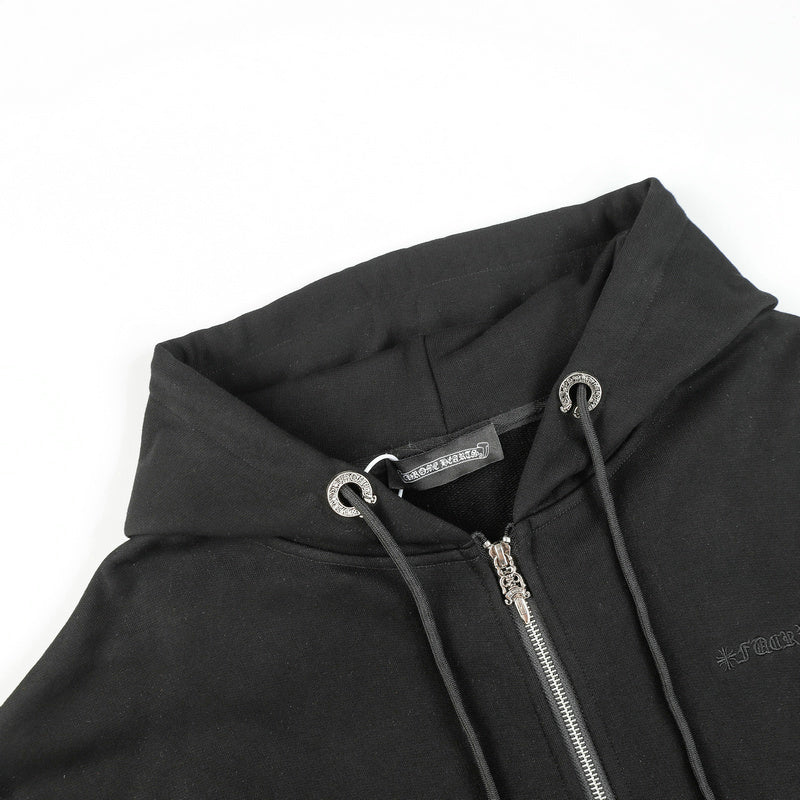 Sweat à capuche zippé Chrome Hearts