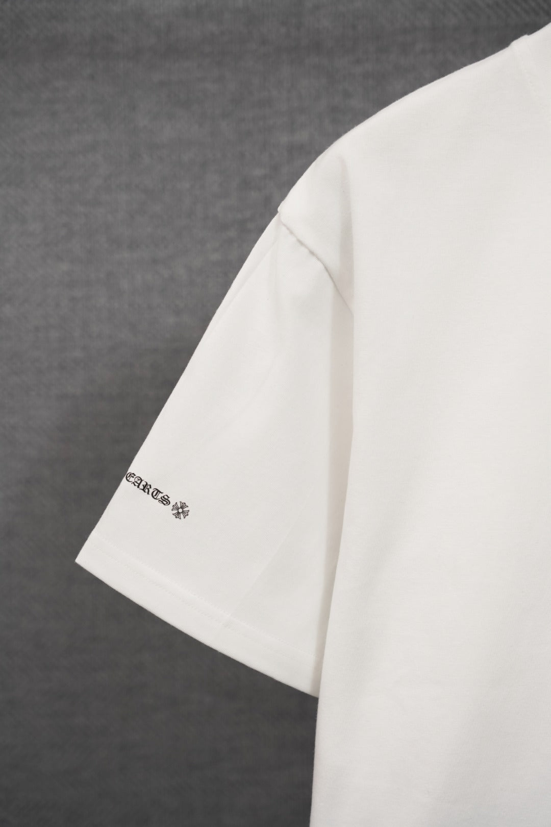 T-shirt côtelé à manches courtes personnalisé Chrome Hearts KT32
