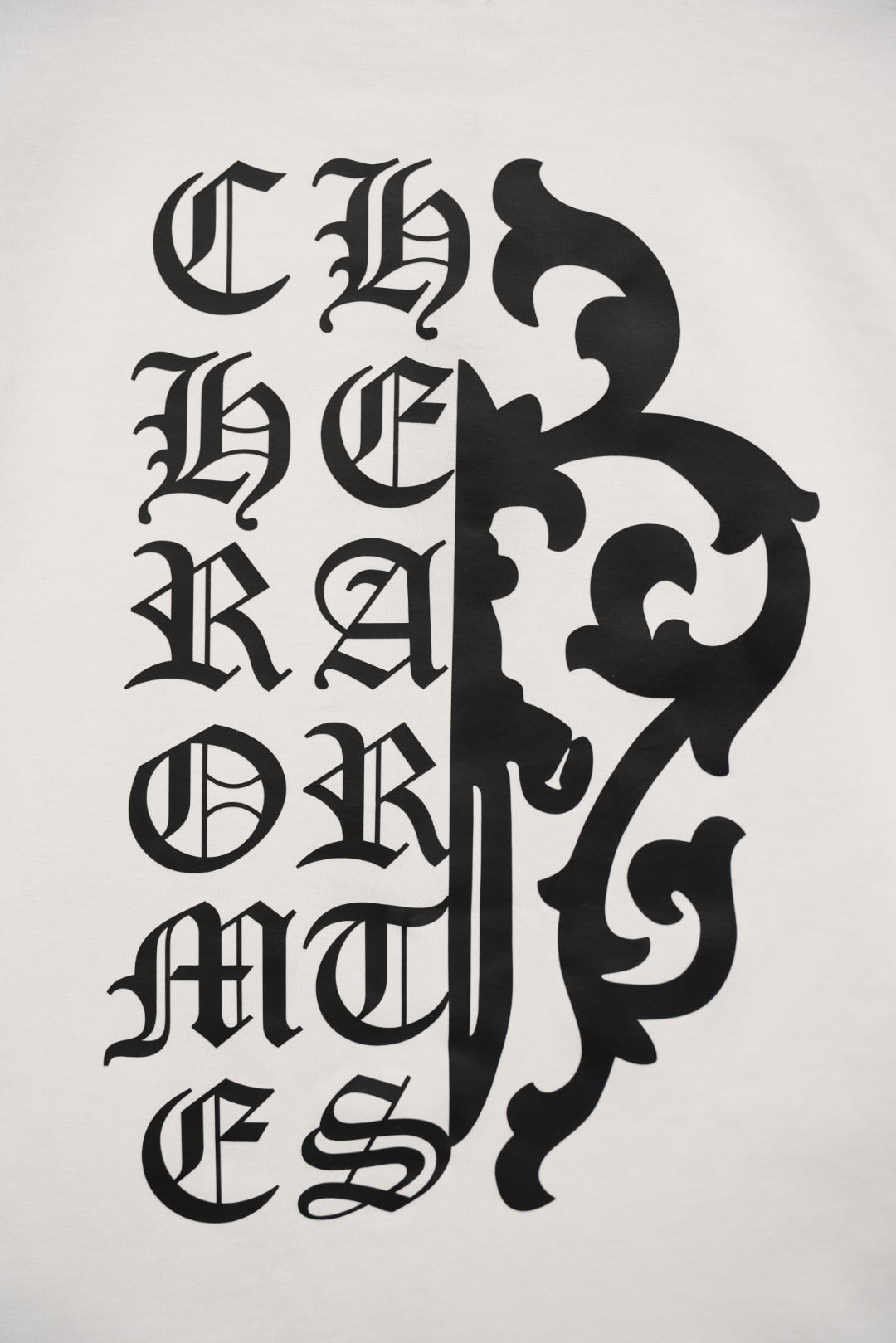 T-shirt côtelé à manches courtes personnalisé Chrome Hearts KT32