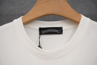 T-shirt côtelé à manches courtes personnalisé Chrome Hearts KT32