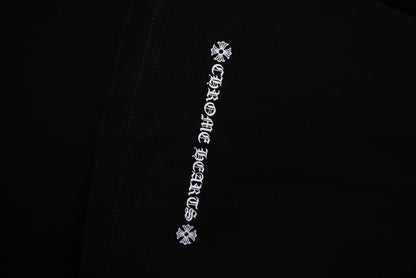 T-shirt côtelé à manches courtes personnalisé Chrome Hearts KT32