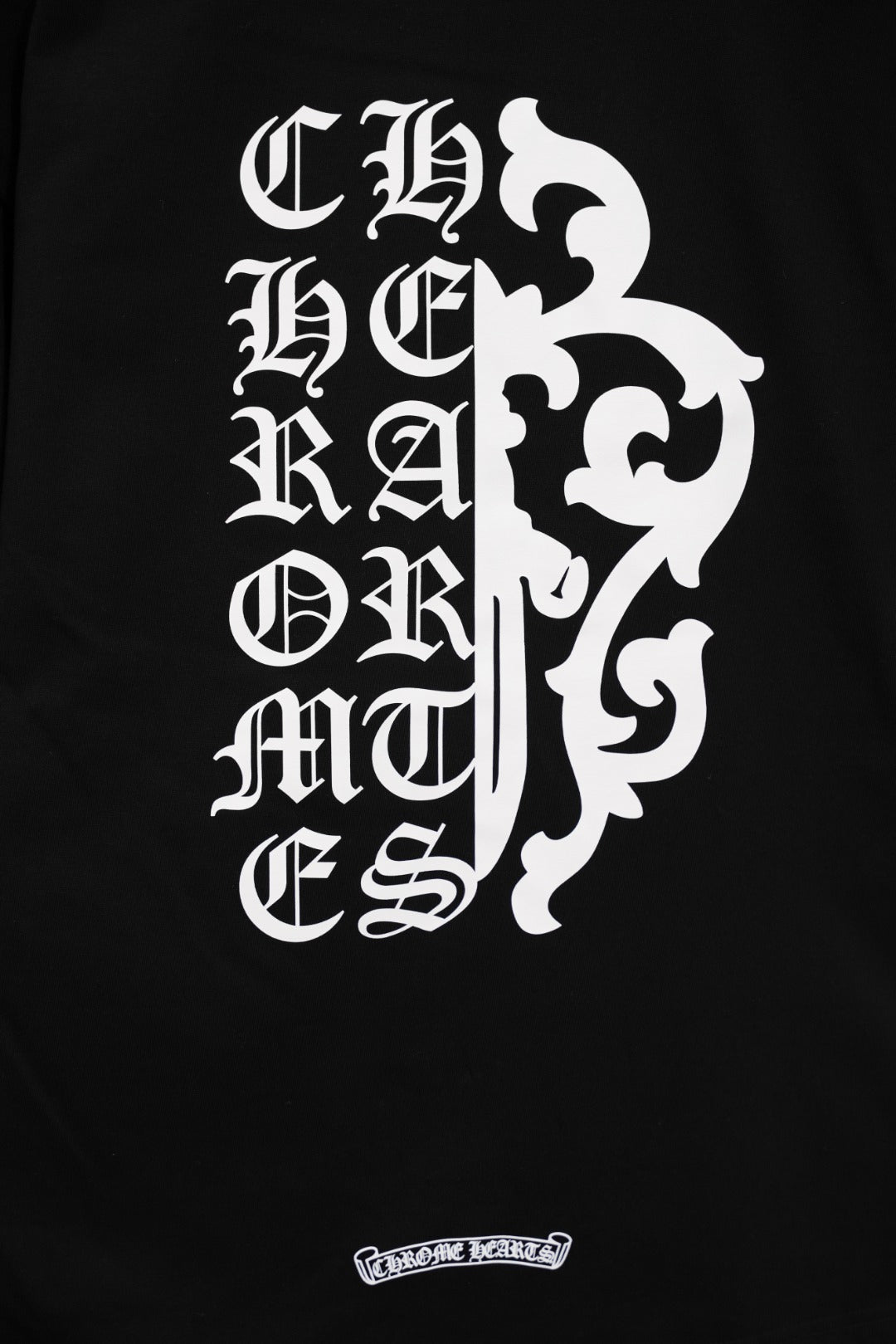 T-shirt côtelé à manches courtes personnalisé Chrome Hearts KT32