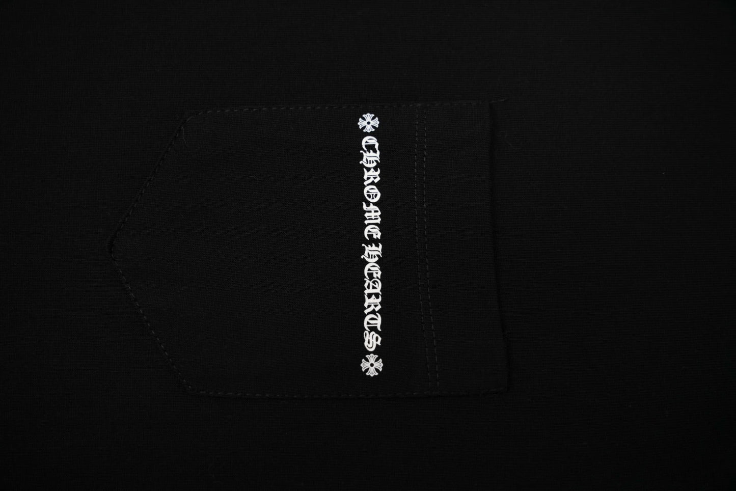 T-shirt à manches courtes côtelé personnalisé Chrome Hearts KT33
