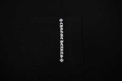 T-shirt à manches courtes côtelé personnalisé Chrome Hearts KT33