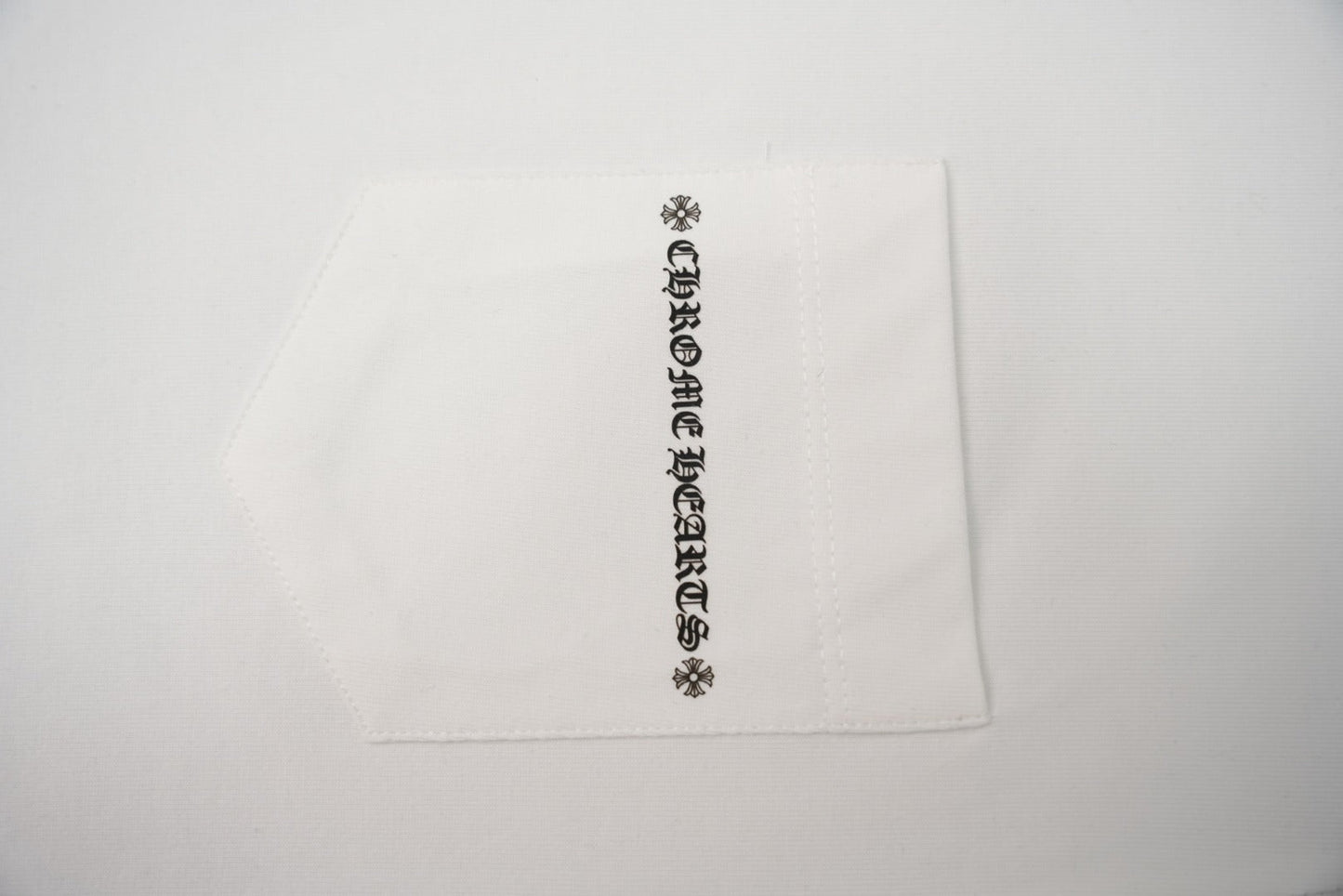 T-shirt à manches courtes côtelé personnalisé Chrome Hearts KT33