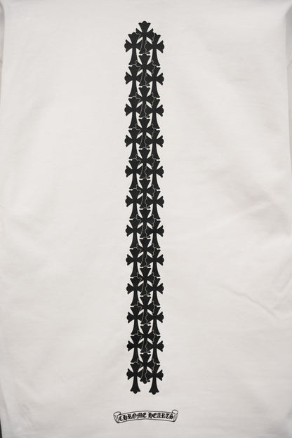 T-shirt à manches courtes côtelé personnalisé Chrome Hearts KT33
