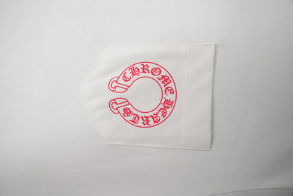 Chrome Hearts T-Shirt mit Sanskrit-Buchstabenprint und kurzen Ärmeln KT36