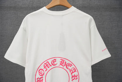 Chrome Hearts T-Shirt mit Sanskrit-Buchstabenprint und kurzen Ärmeln KT36