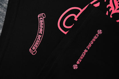 Chrome Hearts T-Shirt mit Sanskrit-Buchstabenprint und kurzen Ärmeln KT36